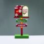 WOODEN XMAS SIGN WELCOME WINTER 6 LED IP20 ΘΕΡΜΑ ΜΠΑΤ 2ΧΑΑΑ ΔΙΑΚΟΣΜΗΤΙΚΟ 18x6x39.5cm ACA X156105