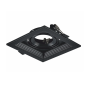 BLACK COLOR SPOT 1xGU10 130x130 ACA XMGU1B