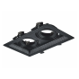 BLACK COLOR SPOT 2xGU10 130x225 ACA XMGU2B