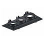 BLACK COLOR SPOT 3xGU10 130x320 ACA XMGU3B