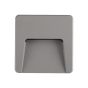 ΦΩΤΙΣΤΙΚΟ ΤΟΙΧΟΥ SLIM LED 3W IP65 230V 3CCT 120X120mm ΓΚΡΙ PRO ARTE ILLUMINA Eurolamp 145-52097