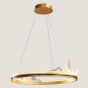 ARTE ILLUMINA ΦΩΤΙΣΤΙΚΟ ΚΡΕΜΑΣΤΟ ΔΑΚΡΥ LED 55W Φ80X20 ΧΡΥΣΟ Eurolamp 144-15003