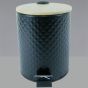 ΚΑΔΟΣ ΜΠΑΝΙΟΥ 5LT ΜΑΥΡΟ ΜΕ ΜΠΑΜΠΟΥ SL1057 INOX San Lorentzo 200354