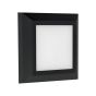 ΦΩΤΙΣΤΙΚΟ ΤΟΙΧΟΥ SLIM LED 3W IP65 230V 3CCT 125X125mm ΜΑΥΡΟ PRO  ARTE ILLUMINA Eurolamp 145-52085