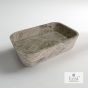 Νιπτήρας Μπάνιου Επιτραπέζιος 50x38cm Marble Emperador Pale Fossil Gaia DS50-524