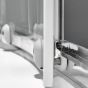 Καμπίνα Ντουσιέρας Ασύμμετρη 120x80xY180 εκ.,2 σταθερά & 2 συρόμενα Starlet Offset Corner Entry Clear CS12080T-100