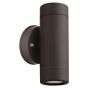 ΑΠΛΙΚΑ ΤΟΙΧΟΥ UP-DOWN ΣΤΡΟΓΓΥΛΗ ΠΛΑΣΤΙΚΗ IP65 GU10 ΜΑΥΡΟ ARTE ILLUMINA Eurolamp 145-82055