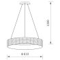 Φωτιστικό Κρεμαστό Μέταλλο & Paper Fest Μαύρο 61xH120cm Led max 76w 2800lm CCT 3000-6000K Dimmable by Remote Control Sun Light FORTE-63P-BK 