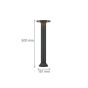 Κολωνάκι Μαύρο D50cmx15.1cm IP54 Led 3CCT  8w 600lm Outdoor Stand Light it-Lighting Geneva 80400140