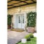 Φωτιστικό Οροφής IP44 L200xH220xP200 mm 1xE27 Λευκό Οπάλ Ideal Lux Luna PL1 213194