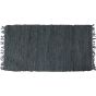 Δερμάτινο χαλάκι LEAΤΗΕR FLΑΤ GREY 70X140 San Lorentzo 1372AGREY