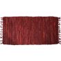 Δερμάτινο χαλάκι LEAΤΗΕR FLΑΤ RED 60Χ120 San Lorentzo 1372BRED
