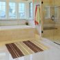 ΠΑΤΑΚΙ ΜΠΑΝΙΟΥ HORIZON LINES ΚΑΦΕ 60X90 San Lorentzo 1700894BROWN