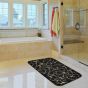 ΠΑΤΑΚΙ ΜΠΑΝΙΟΥ MEMORY FOAM VibrantRoots Μαύρο 40x60cm San Lorentzo 8064BLACK