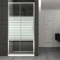 Καμπίνα 106-110xH190cm με Σταθερό Πλαϊνό 80cm Σεριγραφία 6mm Orabella Siera 30750-30766