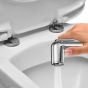 Μίκτης Εντοιχιζόμενος 2 οπών με ντουσάκι Shut-off για πλύση ατομικής υγιεινής (Μπιντέ ) Gold Brushed Flush Mix La Torre 12211-201