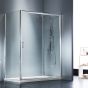 Πόρτα Ντουσιέρας 130εκ. 1 Σταθερό +1 Συρόμενο  Starlet Slider Clear SLS130T-100