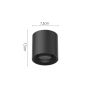 InLight Φωτιστικό LED 6W 3000K για Ultra-Thin μαγνητική ράγα σε λευκή απόχρωση D:7,5cmX7,5cm T03501-WH