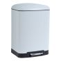 ΚΑΔΟΣ ΑΠΟΡΡΙΜΑΤΩΝ ΜΕΤΑΛΛΙΚΟΣ SOFT CLOSE ΛΕΥΚΟΣ SL1063 INOX 12L San Lorentzo 8399
