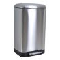 ΚΑΔΟΣ ΑΠΟΡΡΙΜΑΤΩΝ ΜΕΤΑΛΛΙΚΟΣ SOFT CLOSE SL1063 INOX 30L San Lorentzo 8395