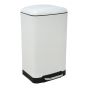 ΚΑΔΟΣ ΑΠΟΡΡΙΜΑΤΩΝ ΜΕΤΑΛΛΙΚΟΣ SOFT CLOSE SL1063 ΑΣΠΡΟΣ 30L San Lorentzo 8393