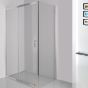 Καμπίνα Ντουζιέρας Ευθύγραμμη 124-128xY180εκ. Κρύσταλλο Διάφανο 5mm Easy Clean Orabella Viva 125 30353
