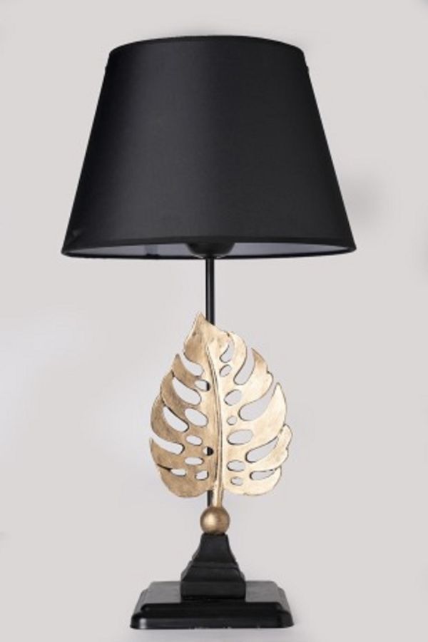 TLT 1267-GD ΕΠΙΤΡΑΠΕΖΙΑ ΛΑΜΠΑ ΜΑΥΡΗ ΜΕ ΦΙΓΟΥΡΑ ΦΥΛΛΟ ΧΡΥΣΟ 1xE-27 40W ARlight 0203034