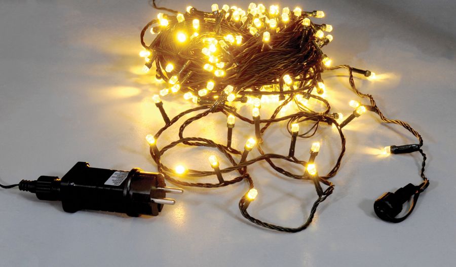 200Led Λαμπάκια Diamond Με Μετασχηματιστή Ip44 Και Χρονοδιακόπτη ,Με Πράσινο Καλώδιο/Θερμό Λαμπάκι , (10cm Απόσταση) 20 Μέτρα (Kelvin: 2.500 - 3.000) Lianos 80263