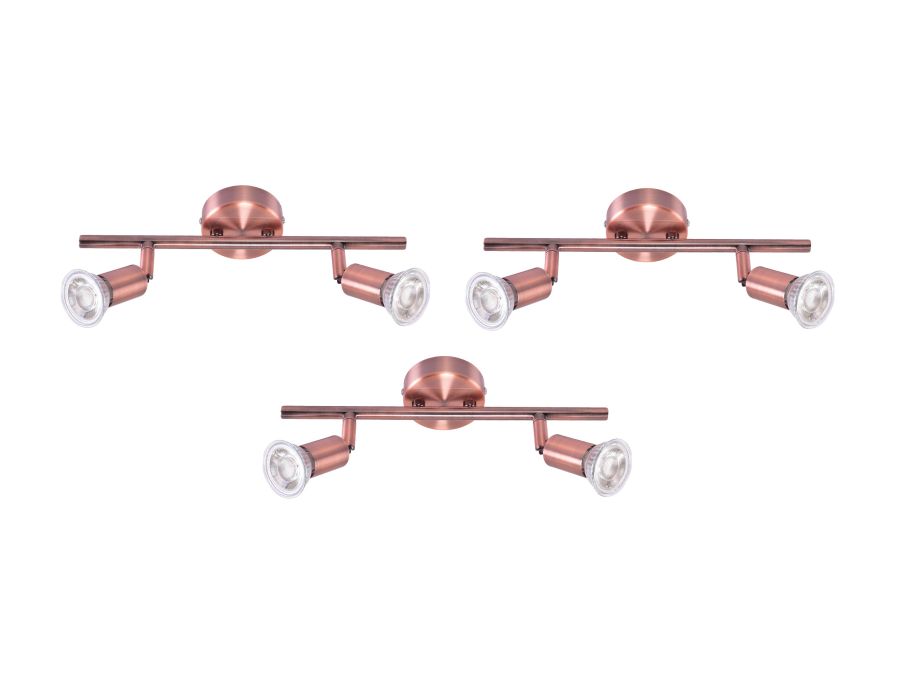 SE 140-C2 (x3) Saba Packet Copper adjustable spotlight+ HOMELIGHTING 77-8844