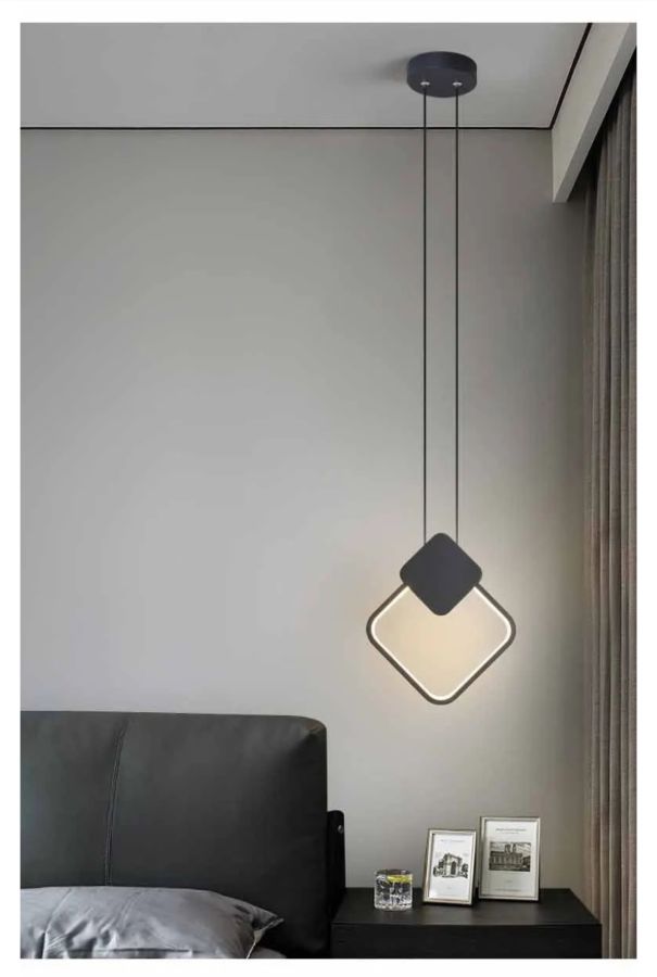 Φωτιστικό Κρεμαστό Μαύρο 30xH100cm Led 12w 3CCT SE LED 30 TIA BLACK PENDANT Homelighting Tia 77-50487