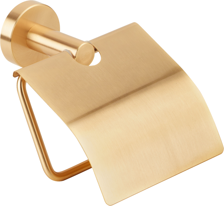 Χαρτοθήκη Καπάκι Χρυσό Ματ Bronze Art Inox304 5030-G1