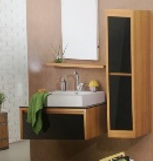 ΕΠΙΠΛΟ ΜΠΑΝΙΟΥ 90x201 εκ. ΧΩΡΙΣ ΝΙΠΤΗΡΑ OAK PEARL/BLACK - BLN90