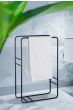 Κρεμάστρα Μπάνιου Επιδαπέδια από Ατσάλι Μαύρη 48.5x15.5x77.2cm AWD02061996  AWD02061996