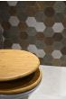 Καπάκι Λεκάνης BAMBOO από MDF Φυσικό 37.3x45.5x5.7cm AWD02181598  AWD02181598