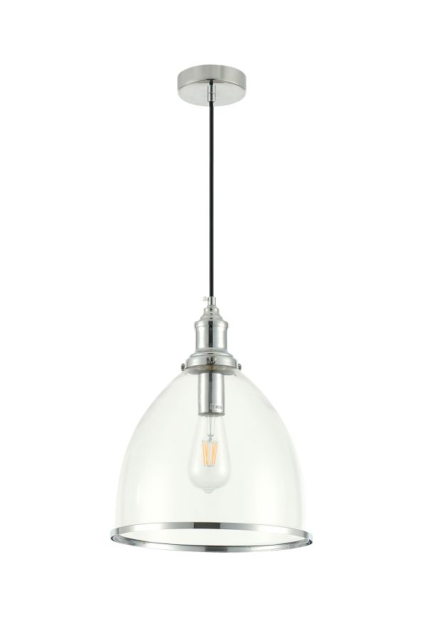 PDC 1491 CR 1/Φ ΔΙΑΦΑΝΗ ΓΥΑΛΙΝΗ ΚΑΜΠΑΝΑ ΜΕ ΜΠΟΡΝΤΟΥΡΑ ΑΣΗΜΙ 1ΧΕ27 ARlight 0084664