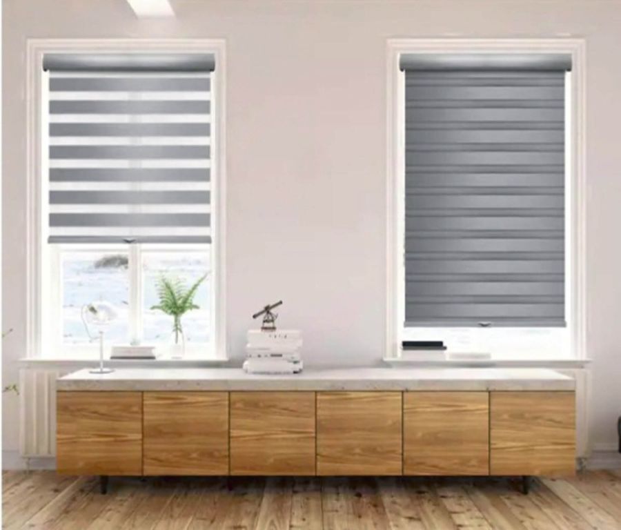Double Ρόλερ Ρυθμιζόμενης Σκίασης 100x230cm Γκρι MRShome DRD-GR100230