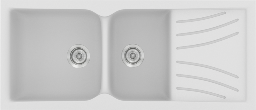 Sanitec Νεροχύτης 323 Classic 115×50 323-00-White