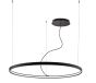 Φωτιστικό Κρεμαστό Ø127 cm Led 61w 4100lm 3000K Γωνία Φωτισμού 120°  Μέταλλο Μαύρο Viokef Verdi 4224200
