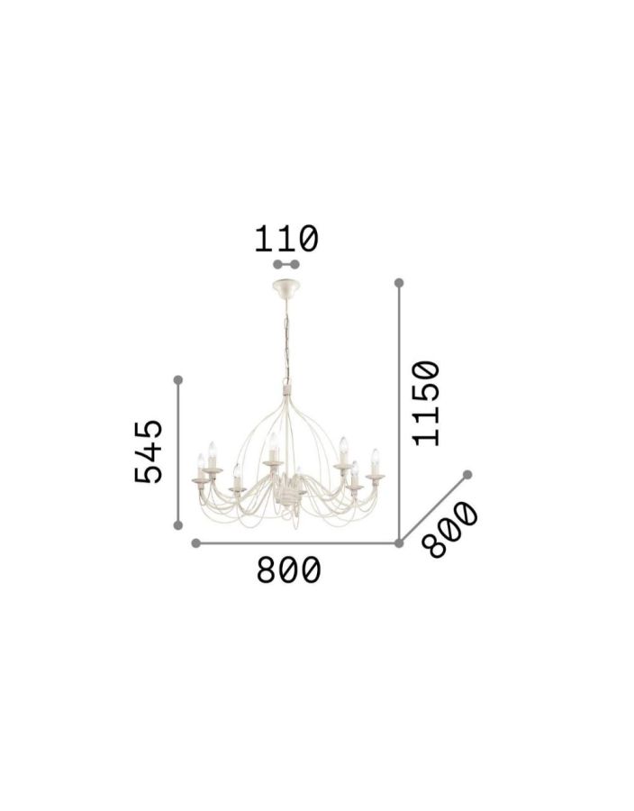 CORTE SP8 BIANCO Ideal Lux 005898