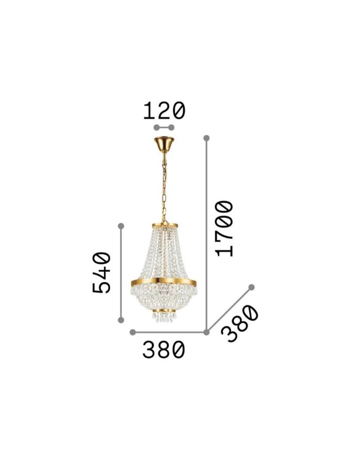 CAESAR SP6 CROMO Ideal Lux 033532