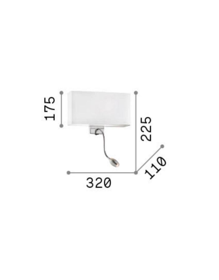 HOTEL AP2 NERO Ideal Lux 035956