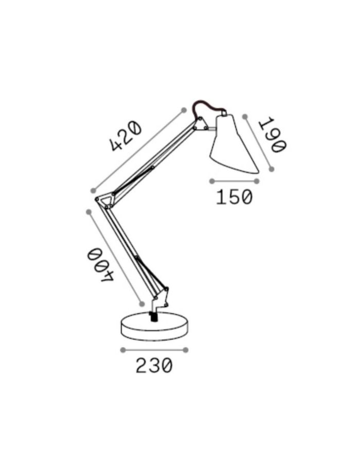 SALLY TL1 NERO RAME Ideal Lux 061160