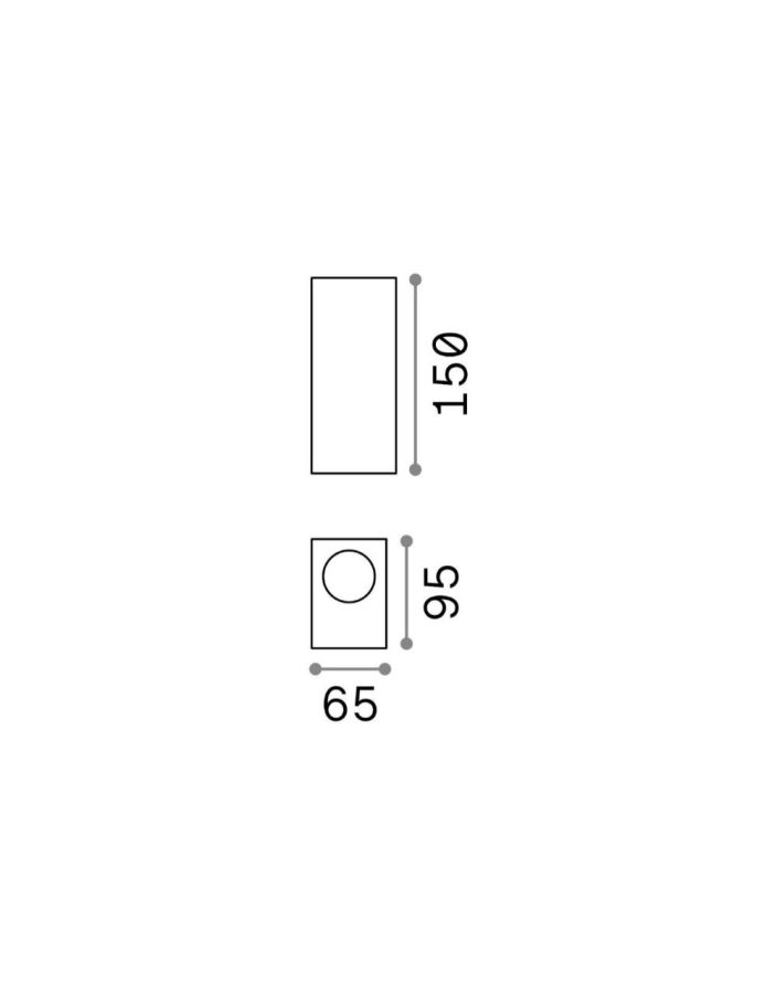 UP AP2 BIANCO Ideal Lux 115320