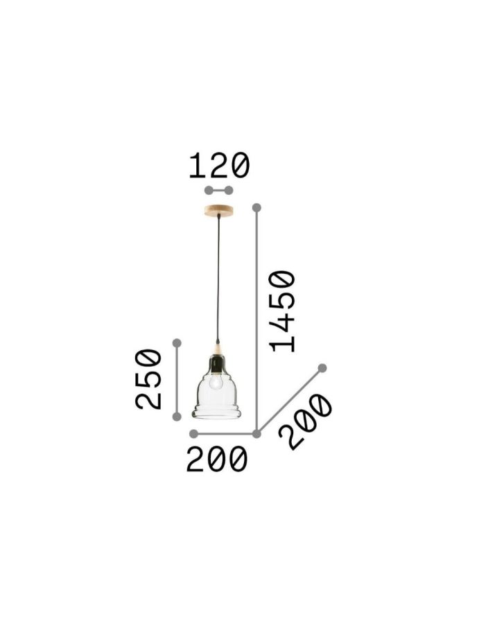 GRETEL SP1 Ideal Lux 122564