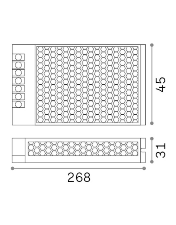 STRIP LED DRIVER ON-OFF 150W 24Vdc Ideal Lux 124117