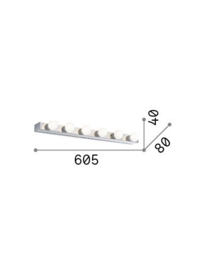 PRIVE' AP6 BIANCO Ideal Lux 159423