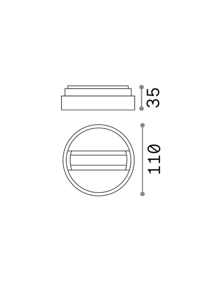 LINK 3-PHASE SINGLE CONNECTION ON-OFF BK Ideal Lux 170152