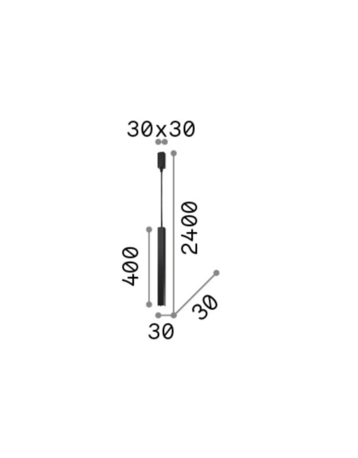 ULTRATHIN SP D040 SQUARE ON-OFF BIANCO Ideal Lux 194189
