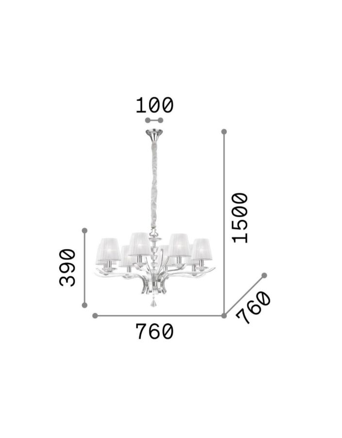 PEGASO SP8 OTTONE Ideal Lux 197739