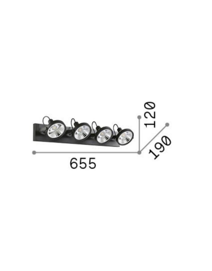 GLIM PL4 BIANCO Ideal Lux 200217